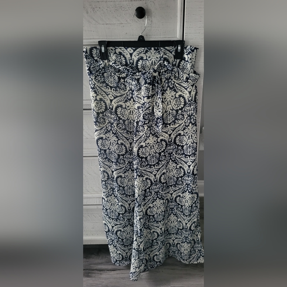 Truth Navy and White Wide Leg Pants
